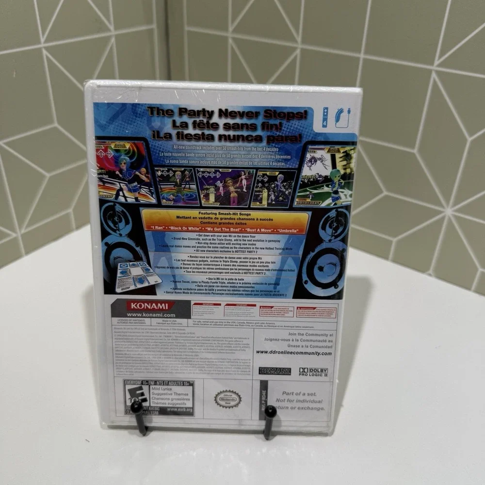 New In Box - Konami Dance Revolution: Hottest Party 2 (Nintendo Wii, 2008)‎
